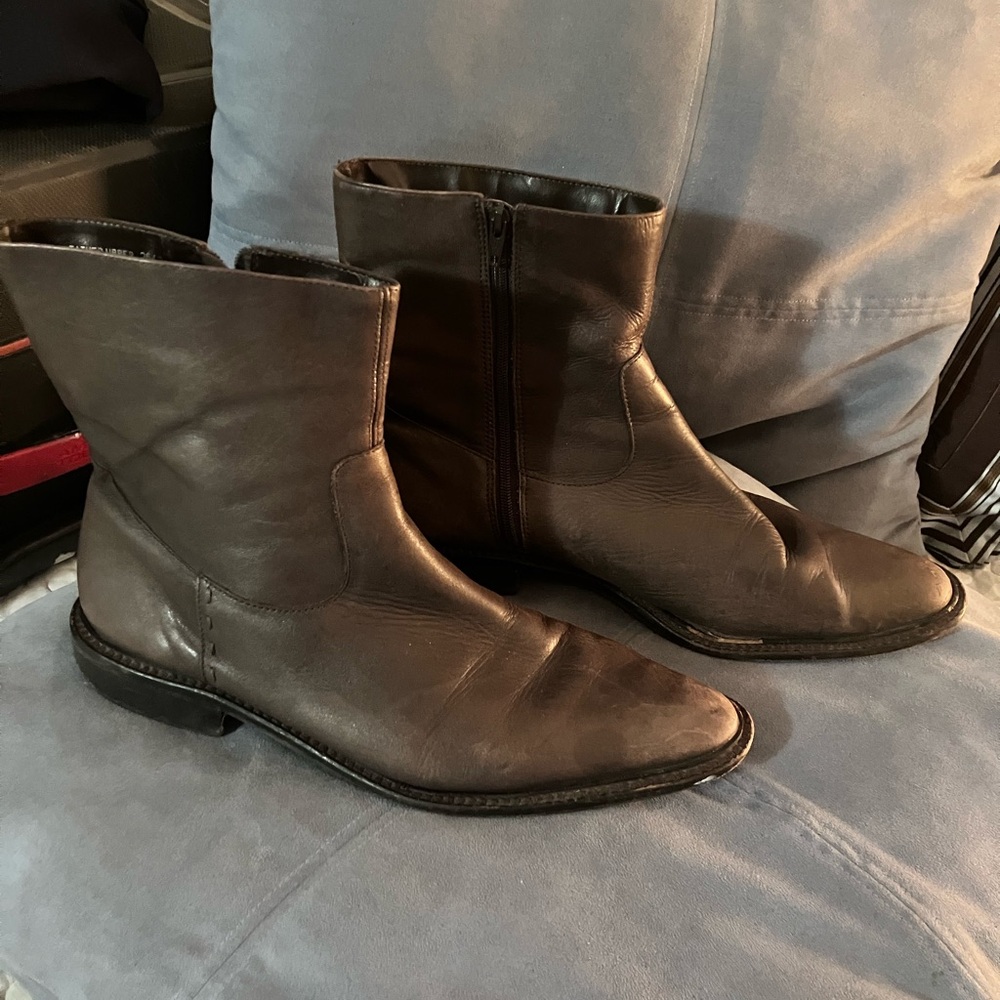 Men's Brown Leather Boots